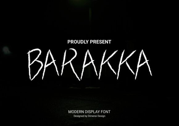 Barakka Font: Bold Display for Web Design