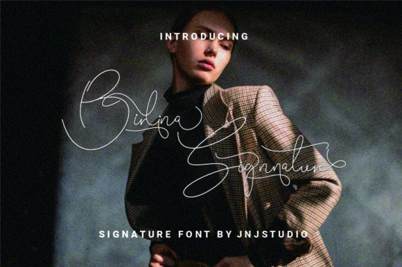 Birlina Signature: Elegant Script for Campaigns
