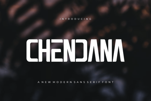 Chendana: A Modern Font for Web Design