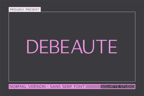 Debeaute – Modern Sans Serif Font
