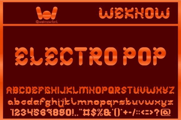 Electro Pop Font for Business