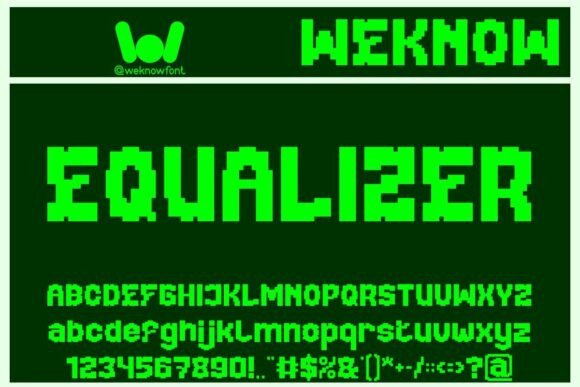 Equalizer: A Bold Font for Modern Design