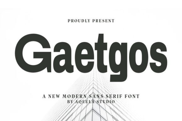 Gaetgos: A Modern Sans Serif for Editorial Design