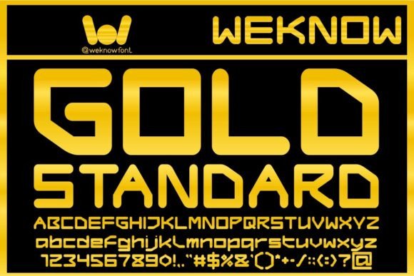 Gold Standard Font for Business