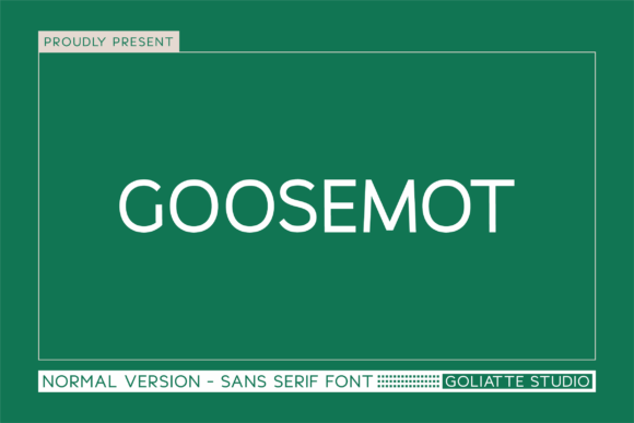 Goosemot: A Bold Font for Modern Marketing