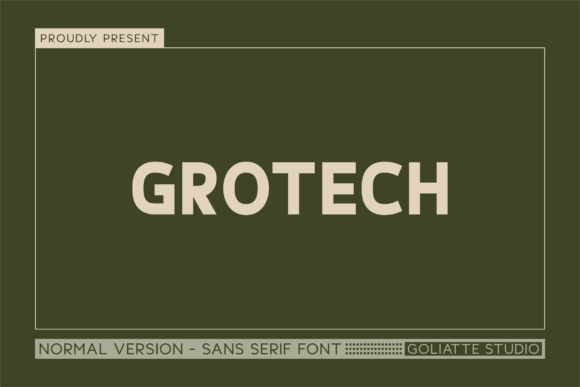 Grotech: A Bold Sans Serif for Real-World Design