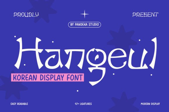 Hangeul: A Bold Korean Font for Editorial Design