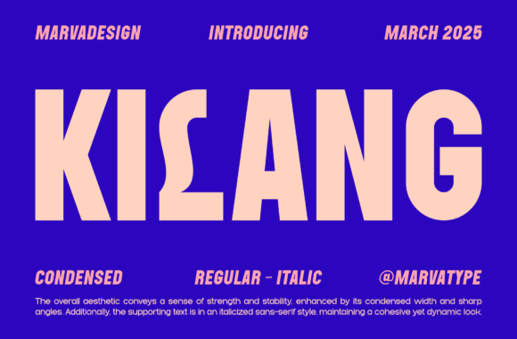 Kilang: A Bold Font for Creative Makers