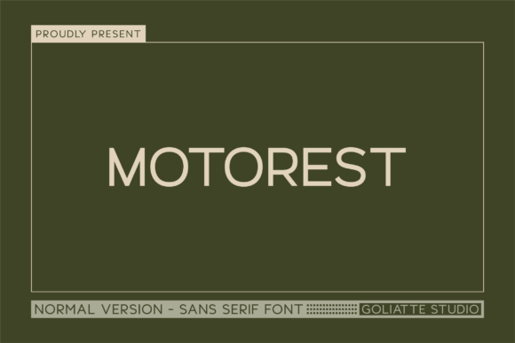 Motorest: A Bold Sans Serif for Editorial Design