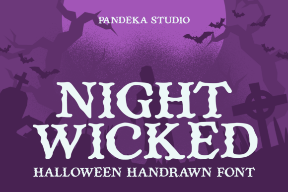 Night Wicked Font for Halloween Crafts