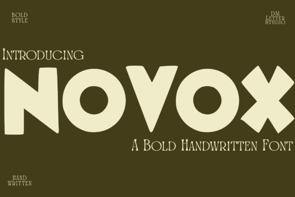 Novox: A Bold Handwritten Typeface