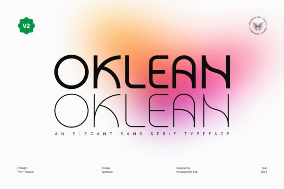 Oklean V2: A Bold Font for Web Design