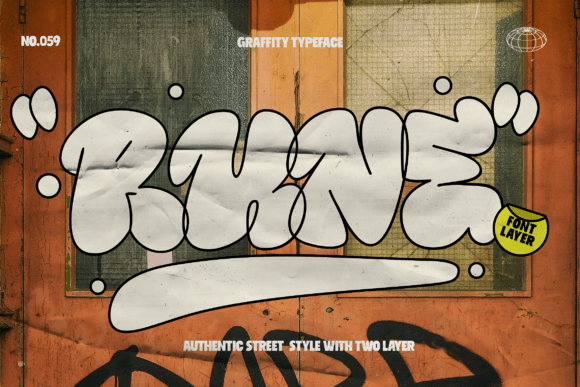 Rune: A Bold Display Font for Street Art Vibes