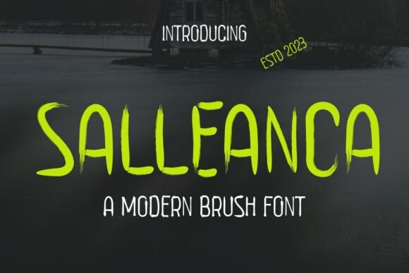 Salleanca: A Bold Brush Font for Dynamic Design