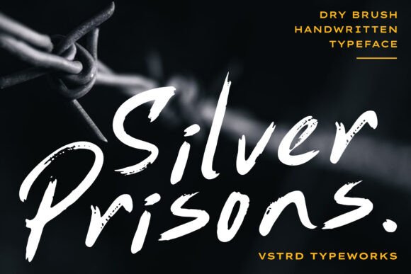 Silver Prisons: A Bold Script Font