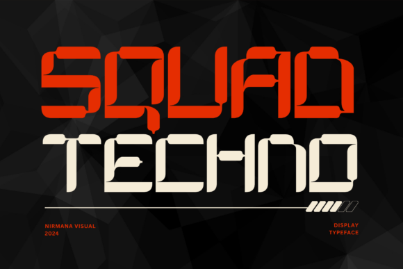 Squad Techno: A Bold Display Font