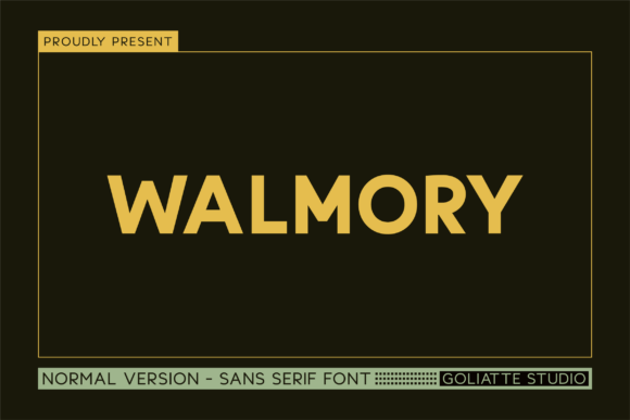 Walmory: A Modern Font for Business Success