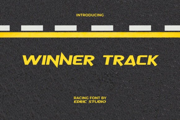 Winner Track Font for Creative Makers